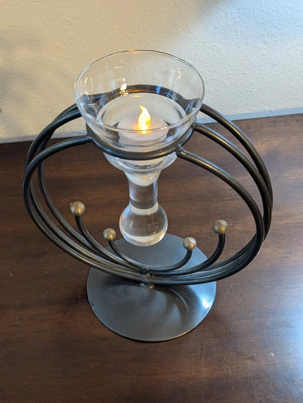 Mid-century Modern (MCM) Art Deco Style-German Candle Holder.